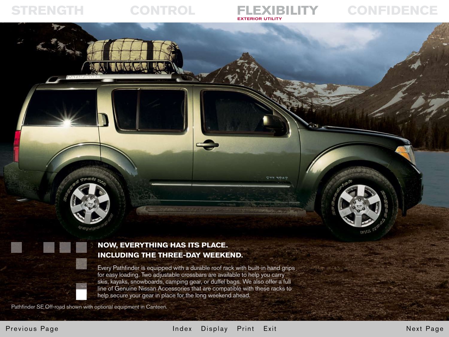 2005 Nissan Pathfinder Brochure Page 2